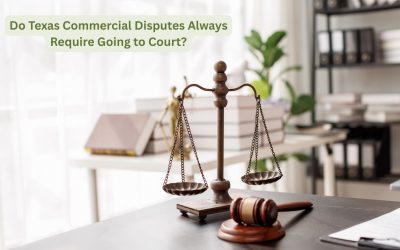 Do Texas Commercial Disputes Always Require Going to Court?
